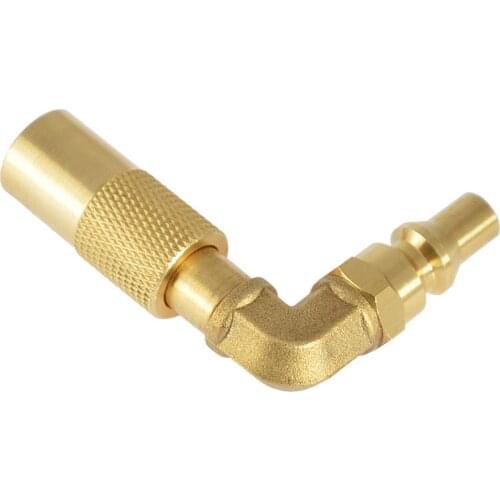 Outdoor Camping Propane Refill Brass Adapter LP Gas 1 Lb Cylinder Tank Coupler Connector Good Air Tightness Brass Adapter