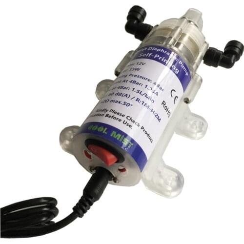 S290 DC 12V 1.5L/M Diaphragm Self Priming Agricultural Electric Water Pump for Garden Misting System and Home Supplies