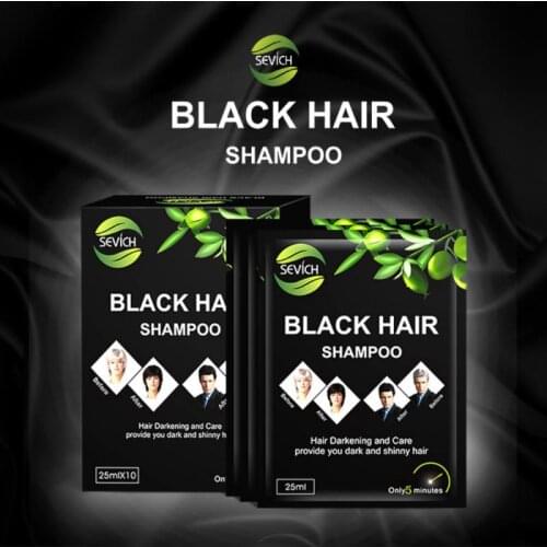 NEW 30pcs Herbal Hair Dye Shampoo Instant Black Hair Make Grey And White Hair Darkening Shinny In 5 Minutes Hair Color TSLM1