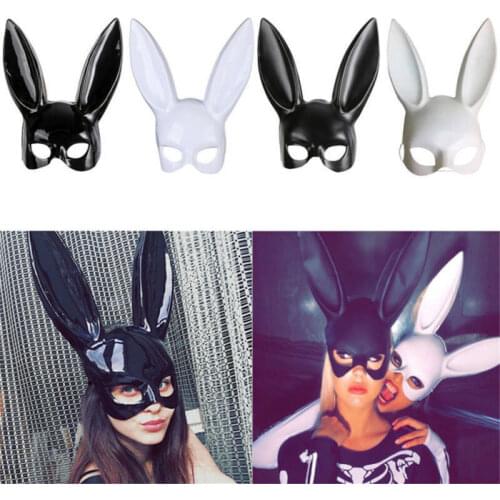 Brand New Party Supplies Laides Halloween Sexy Bunny Mask Party Bar Nightclub Costume Rabbit Ears Party Masks Exotic Accessories