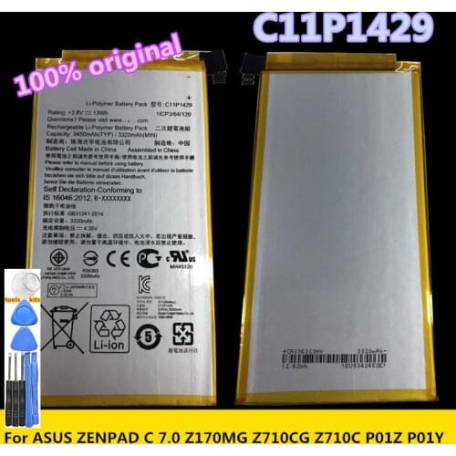 3.8V 3450mAh Battery c11p1429 For ASUS ZENPAD C 7.0 c7.0 Z170MG Z710CG Z710C P01Z P01Y Z170C