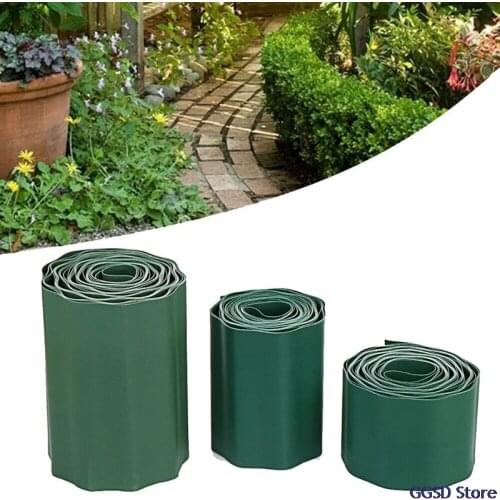9m Plastic Garden Fence Lawn Grass Edging Border Landscape Edging Fence Isolation Belt Patio Path Yard Garden Building Fencing