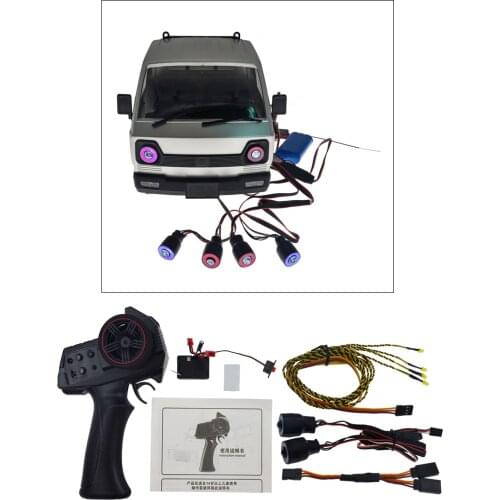 RC Car Remote Controller, Receiver, Headlight, Steering Light ,Adapter Cable,Extension Cord for WPL D12 Replacement Parts