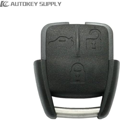 AUTOKEY SUPPLY For Chevrolet 3 Button Remote control Replacement Shell with battery holder,Engraved LOGO. 20 PCS AKGMS234