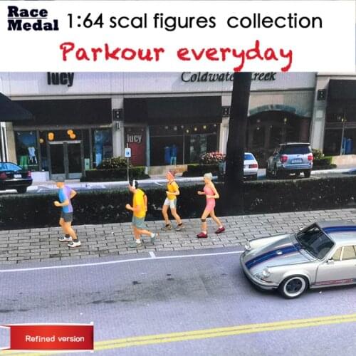 RaceMedal1:64scale figures diorama parkour everyday Marathon running collection