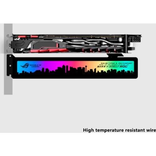 Custom-made Acrylic Bracket use for Brace GPU card with RGB Light Size 280*45*6mm Fix Video Card Compatible AURA System 12V RGB