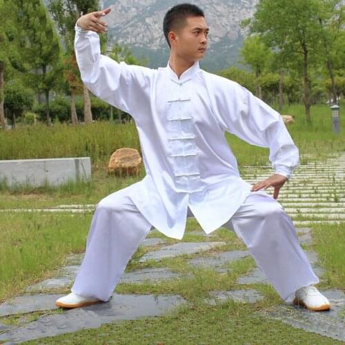 USHINE HX11 white black yellow Tai Chi performance clothing long-sleeve KungFu uniform Wushu TaiChi uniform Children Man Woman