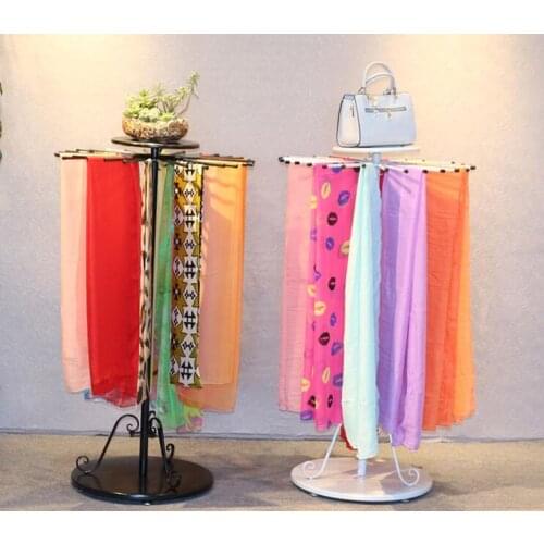 Wrought iron scarf rack scarf display rack bath towel rack tie rack display rack clothing rack floor shawl rack