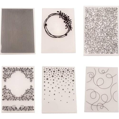1 pcs Plastic Embossing Folders Transparent Template Photo Album Decoration Making Scrapbooking Craft Card DIY hand Stamps