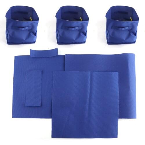 10.5"x10.5"x11"DIY storage cubes accessories by the set Oxford cloth Collapsible Polyester fabric bule storage bin Cloth Baskets