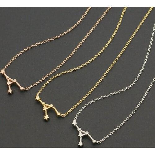10pcs/lot) 2015 New Arrival! Cancer Zodiac Sign Necklace Astrology Constellation Jewelry for Women Star Sign Necklace Birthday