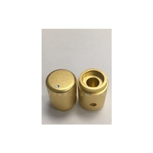 5pcs aluminum knob potentiometer knob 15*20*6mm Scrub potentiometer cap car knob switch cap Encoder for amplifier