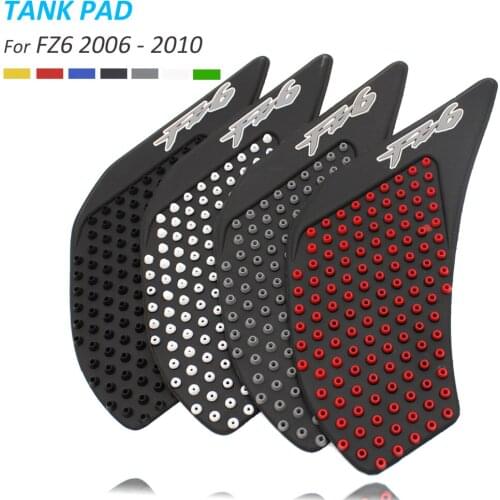 7 colors Motorcycle Tank Traction Pad Side Gas Knee For Yamaha FZ6 FZ-6 2006 - 2010 Anti slip sticker