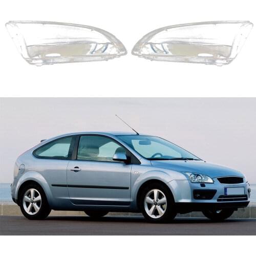 Car Headlight Clear Lens Cover Lampshade Transparent Car Head Lamps Cover Glass Shell For Focus 2008-2005