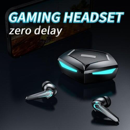 BELK Wireless Gaming Headset TWS Bluetooth 5.1 Earbuds Earphones Ultra Low Latency With Microphone For PUPG Genshin Impact Games