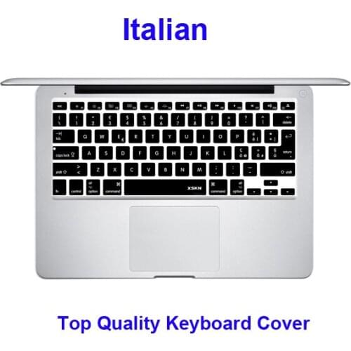 XSKN Italian Silicone US UK EU Version Keyboard Cover Skin For 2015 and Before Released MacBook Pro 13/15/17