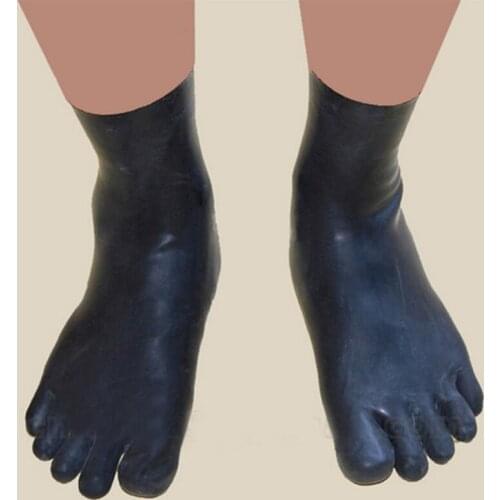 Exotic sexy lingerie women girl handmade black latex stockings with chiffons lace cekc zentai customize size mid tube dance sock