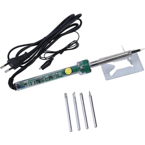 ELECALL Green ESI-S60 EU Plug 220V 60W 222mm Adjustable Temperature Lead-free Electric Iron Gun Welding Soldering Iron Tool
