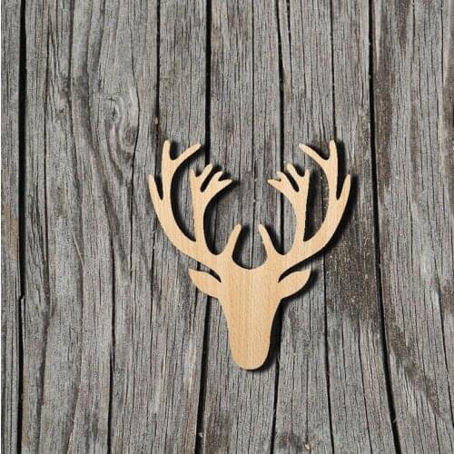 Deer shape - Wildlife - Multiple Sizes - Laser Cut Unfinished Wood Cutout Shapes