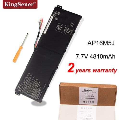 Kingsener AP16M5J Laptop Battery Acer Aspire 1 for Aspire 3 A315-21 A315-51 ES1 A114 A315 KT.00205.004 7.7V 4810mAh