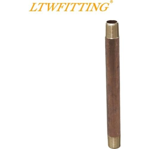 LTWFITTING Brass Pipe 4-1/2" Long Nipple Fitting 1/8 Male NPT Air Water