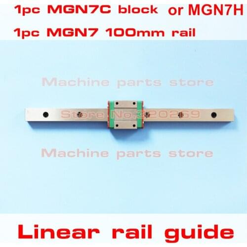 CNC 7Mm Miniature Linear Rail Guide Way MGN7 L 100Mm MGN7C Block Carriage MGN7H Narrow
