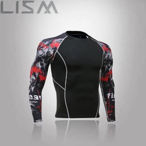 Mens Running Jogging Sports T-Shirt Gym Fitness Training Compression T-Shirt Indoor Primer To Keep Warm Mens Long Underwear