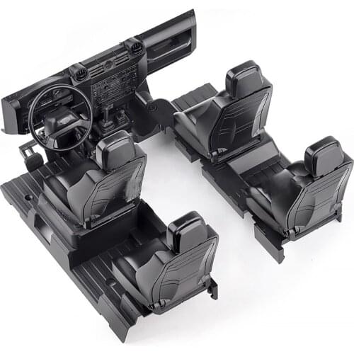 Cab Cockpit Interior Center Console Decoration Kit for TRX-4 Defender Land Rover RC Model Car Simulation Accessories