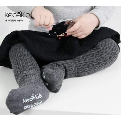 KACAKID Unisex Autumn Baby Tights Set Cute Solid Kids Girls Tights Pants Set Cotton Baby Kids Girls Boys Pants Tights Set Ka1159