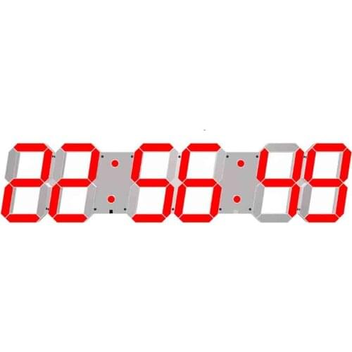 Wall Clock European And American Creative 3D LED Digital Large Screen Network WIFI Luminous Electronic Countdown Timer Hollow