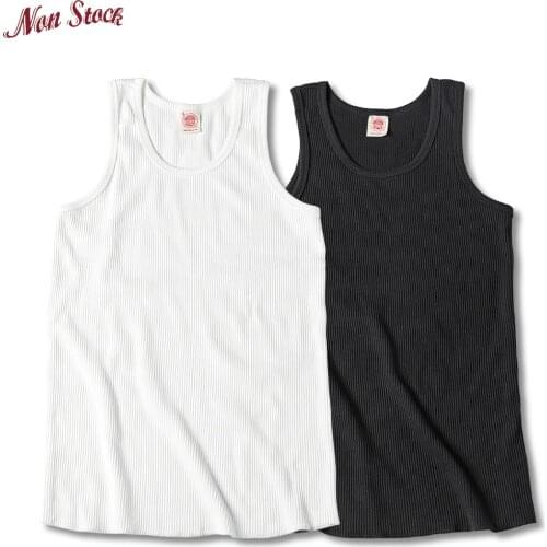 Non Stcok Mens 300 GSM Heavyweight Cotton Tank Top 100% Cotton Sleeveless Vest Bodybuilding Singlet Whorl Undershirts Tees
