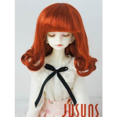 JD131 Fashion MSD SD BJD doll wig 1/4 1/3 Soft synthetic mohair wig size 7-8 and 8-9inch Pearl roll doll wigs