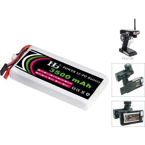RC Transmitter 11.1V 3500mah 8C 3S Lipo Battery JST Fullteba Plug for Flysky GT2 GT3B 6EX WFT06A T6EHP-E Remote Controller Parts