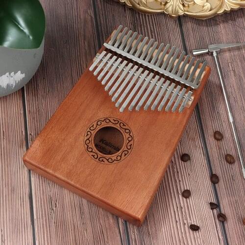 Log color 17-key kalimba thumb piano piano comes with a full set of learning accessories suitable for beginners and childrens g