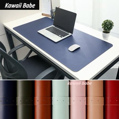 Portable Home Office Game MousePad Resting Surface Protective dining Desk Writing Mat Easy Clean PU Leather Desk Mat laptop pad