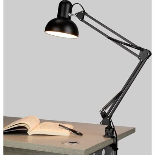 LED Reading Lamp Eye Learning Long ARM Folding (Clip) Students Children Desk Light