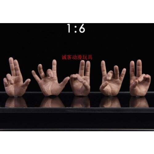 NR14 1/6 Soldier Finger Hand Type, Suitable For A Variety Of Male Soldiers Body 12-inch Toy Figure Doll Model Accessories
