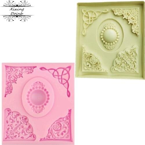 1 piece of gem silicone mold candy craft cake decoration tool candy chocolate mold cake frame mold resin mold