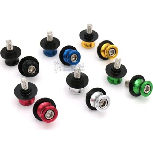 10mm Universal Motorcycle Swingarm Spools Slider Stands Screws For KAWASAKI ER6N Z750 Z750R Z250 NINJA 250 300 Z1000 1000 Versy