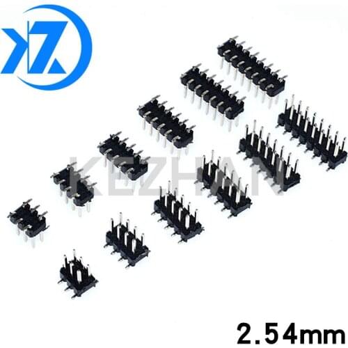 10PCS SMD SMT 2*2/3/4/5/6/7/8/9/10/12/16/20/40/ PIN double row male PIN HEADER 2.54MM PITCH Strip Connector 2X/6/8/10/20