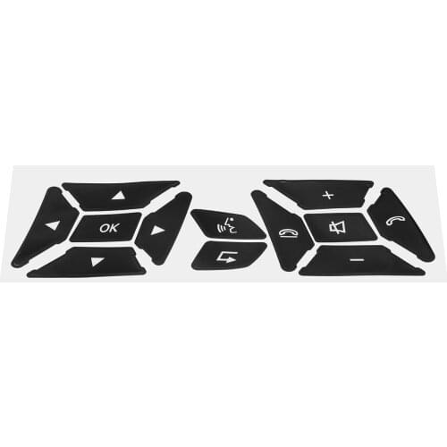 1x Steering Wheel Button Repair Decal Stickers Decals For Mercedes For Benz GLK350 C Class CLS C218 SLK W172 W204 W212 W218 W207
