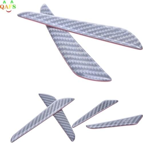 4pcs 2017 ar Door Protector Fiber Door side Edge Protection Guards Stickers for Every car Carbon fiber