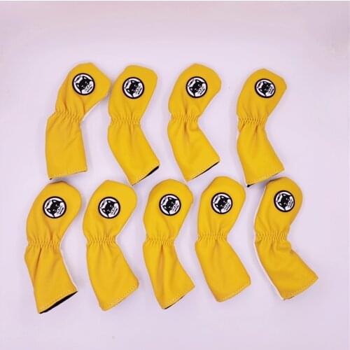 AKITA DOG golf irons headcover pu leather golf club Iron set covers #4-9PAS 2 colors