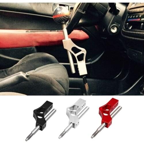 Aluminum Adjustable Height Lever Car Gear Shift Knob Extender Shifter Extension Single Bend Car Shifter Extender