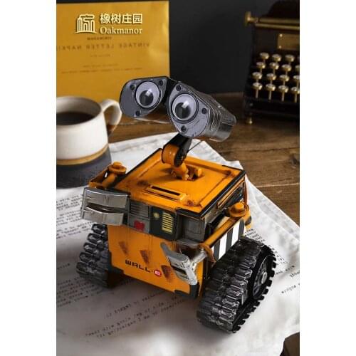 American Creative retro metal tile robot ornaments childrens room piggy bank household living room desktop decorations