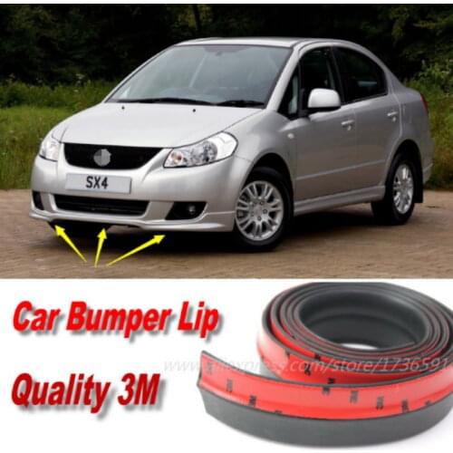 Car Bumper Lips For Suzuki SX4 SX-4 SX 4 Neo Baleno Front Lip Deflector Lips Skirt / Body Kit Strip Body Chassis Side Protection