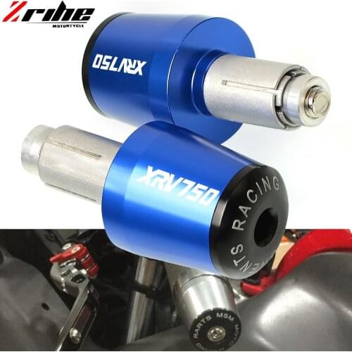 CNC 22MM Handlebar Grips Handle Bar Cap End Plugs For HONDA XRV750 1990-2003 2002 2001 2000 Handle Bar End Grips Cap FOR XRV750