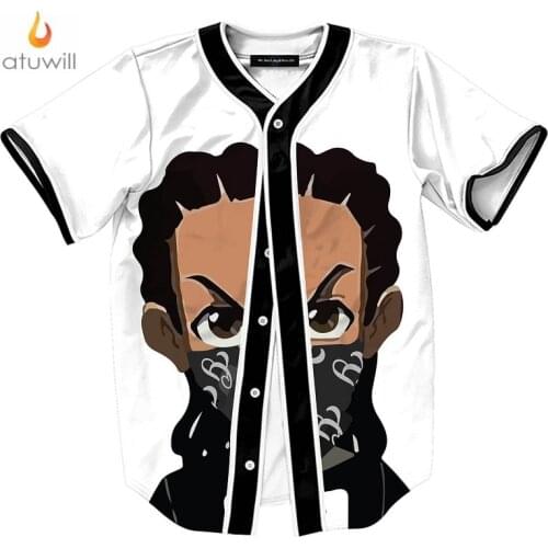 Atuwill Boy Unisex 3d Printed T Shirts New Summer Hip Hop Baseball Jersey Short Sleeve Shirt O Neck Casual 3D Tee Shirts Fashion