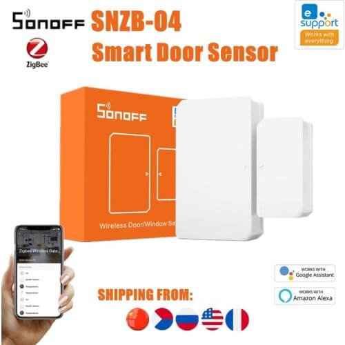 SONOFF SNZB-04 Zigbee 3.0 DIY Door Sensor Door Open/Closed Via eWeLink APP ZBBridge Required Compatible With Alexa Google Home