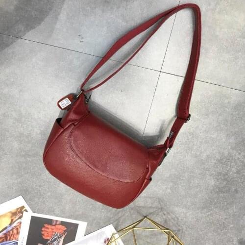 Genuine leather bag classic woman handbag & shoulder bag mums bag real cow leather lady bag